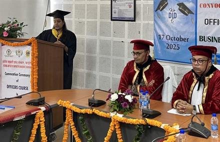 VALEDICTORY CEREMONY OF THE DGR-SPONSORED CERTIFICATE COURSE IN BUSINESS MANAGEMENT HELD