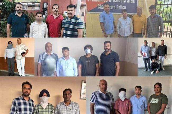 CHANDIGARH POLICE PO CELL NABS 9 PROCLAIMED OFFENDERS