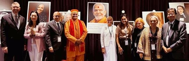 MAHANT SWAMI MAHARAJ RECOGNIZED FOR ACHIEVEMENT IN BUILDING BETTER COMMUNITIES