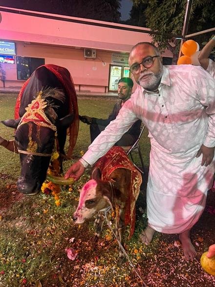 मठ मंदिर में गोपाष्टमी धूमधाम से मनाई गई