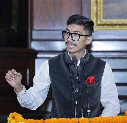 UT PRIDE:  NAKUL BISHT SHINES AT THE 'KNOW YOUR LEADER' EVENT IN SAMVIDHAN SADAN