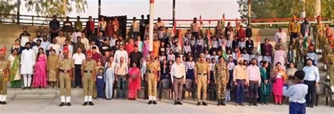 भारत पाक सरहद पर मनाया राष्ट्रीय गीत वंदे मातरम का 150वां रचयिता दिवस