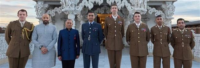 DEFENCE HINDU NETWORK CELEBRATES DIWALI AT NEASDEN TEMPLE, LONDON