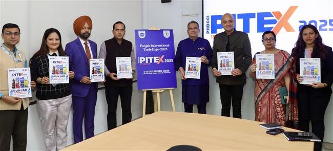 MINISTER SANJEEV ARORA UNVEILS PITEX 2025 LOGO ALONG WITH PUNJAB CHAIR KARAN GILHOTRA