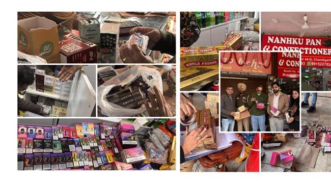 CHANDIGARH ADMIN CONDUCTS MULTI-DEPTT RAID TO ENFORCE TOBACCO CONTROL LAWS