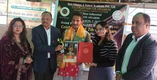 SURAJ ROHILLA RAJPUT HONORED WITH THE MOST INFLUENTIAL AWARD IN DELHI
