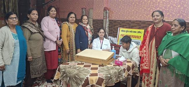 श्री हनुमंत धाम में मुफ्त नेत्र जांच शिविर लगाया