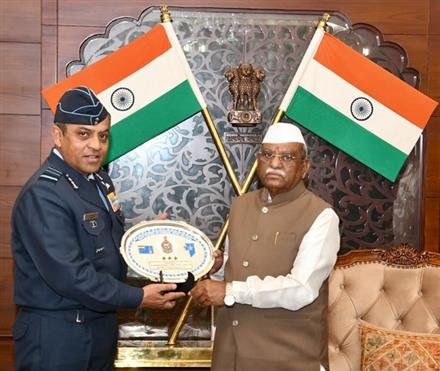 AIR MARSHAL NAGESH KAPOOR VISITS AIR FORCE STATION JAIPUR