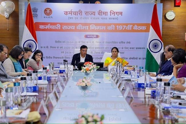 197TH ESIC MEETING SANCTIONS LAND ACQUISITION FOR HOSPITALS IN HARYANA AND PUNJAB