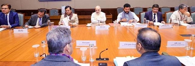AMIT SHAH CONVENES A MEETING FOR THE CONSTITUTION OF A DEDICATED BODY, FOR THE SECURITY OF VESSELS AND PORT FACILITIES