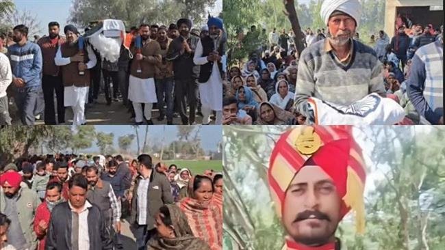 शिलांग में शहीद फाजिल्का के बीएसएफ जवान को अंतिम विदाई देने उमड़ी भीड़,  3 फरवरी को होनी थी शादी