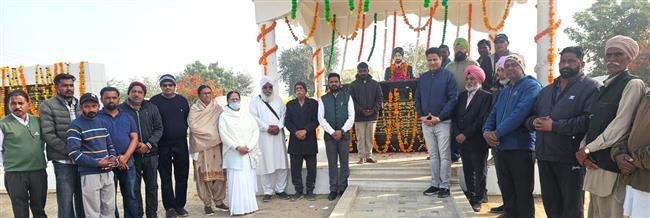 TRIBUTES PAID TO MARTYR CAPTAIN NAVPAL SINGH SIDHU