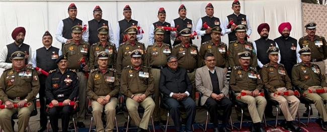 BSF ORGANISES INVESTITURE CEREMONY FOR AWARDING POLICE MEDALS FOR MERITORIOUS SERVICE
