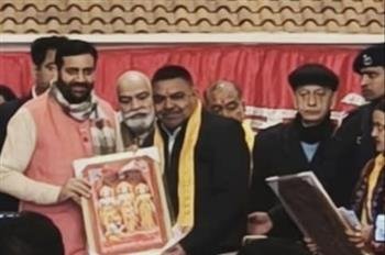 नायब सिंह सैनी ने किया श्री खाटू श्याम संकीर्तन मंडल, चण्डीगढ़ को सम्मानित