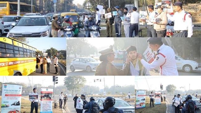 CHANDIGARH TRAFFIC POLICE ORGANIZED TRAFFIC AWARENESS SESSION FOR GENERAL PUBLIC