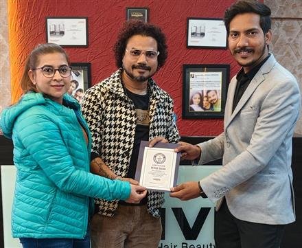 SRIGANGANAGAR SALON MAKES IT TO GUINNESS WORLD RECORDS