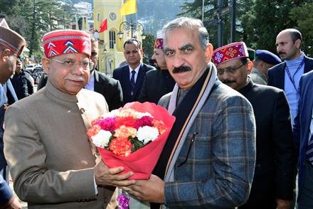 GOVERNOR HOISTED NATIONAL FLAG  AT HISTORIC RIDGE GROUND IN SHIMLA