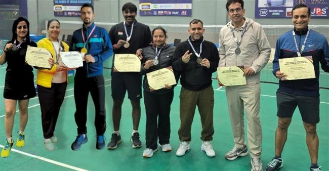 CHANDIGARH MASTERS DOMINATE AT ALL INDIA MASTERS BADMINTON RANKING TOURNAMENT, AGRA