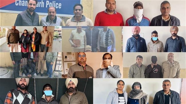 CHANDIGARH PO CELL NABS 10 AMONG TWO WOMEN PROCLAIMED OFFENDERS