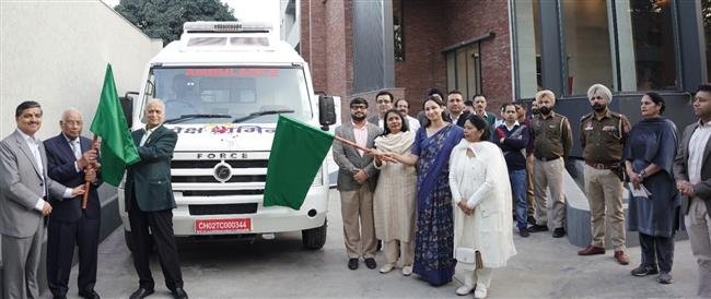 DC KOMAL MITTAL FLAGGED OFF THE FUNERAL VAN