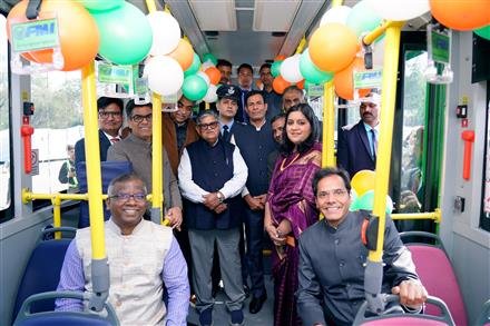 PM MODI VIRTUALLY FLAGS OFF 25 ELECTRIC BUSES FOR CHANDIGARH UNDER PM E-BUS SEWA SCHEME