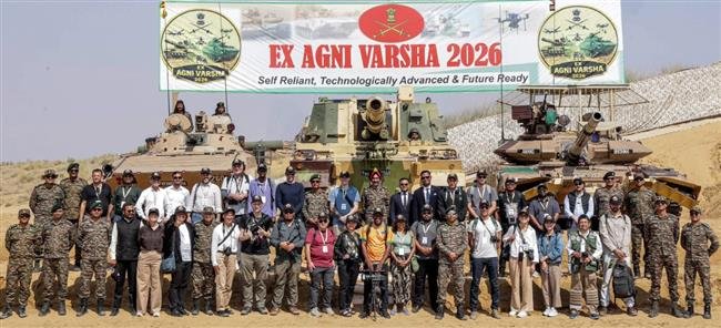 FOREIGN DEFENCE JOURNALISTS FROM 25 COUNTRIES WITNESS ARMY’S EXERCISE AGNI VARSHA