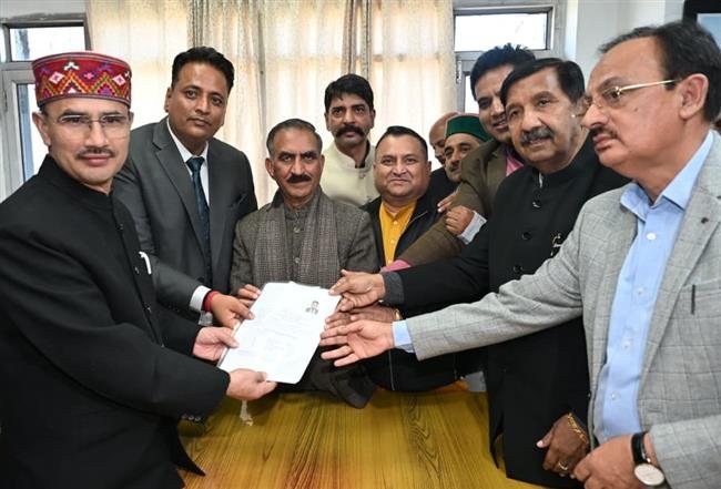 CONGRESS CANDIDATE OF RAJAYA SABHA ANURAG SHARMA FILES NOMINATION