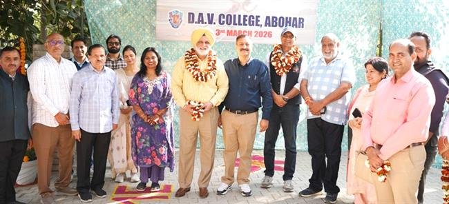 DAV COLLEGE, ABOHAR ORGANIZES 63RD ATHLETICS MEET