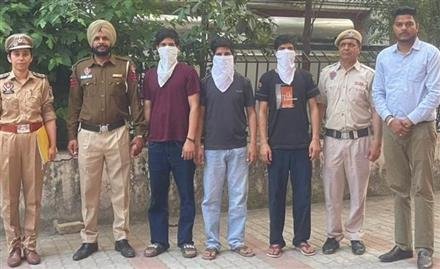 CYBER FRAUD RACKET TARGETING WOMEN TO EXTORT MONEY BUSTED IN PUNJAB, THREE HELD WITH  RS.3.49L, $500