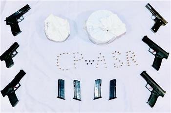 SIX LINKED CROSS-BORDER SMUGGLING MODULES HELD IN AMRITSAR; THREE TISAS PX-5.7 AMONG SIX PISTOLS RECOVERED