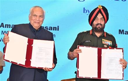INDIAN ARMY AND BHAGWAN MAHAVEER CANCER HOSPITAL SIGN MoU
