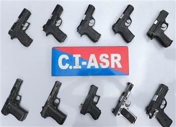 TWO LINKED TO CROSS-BORDER ILLEGAL ARMS SMUGGLING MODULE HELD IN AMRISTAR; 10 SOPHISTICATED PISTOLS RECOVERED